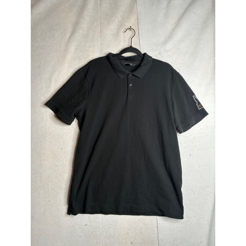 Mercer + Mettle Mens XL Black Short Sleeve Polo Shirt Idaho State Sleeve Logo